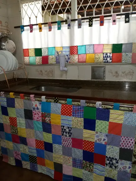 Cortina em Patchwork