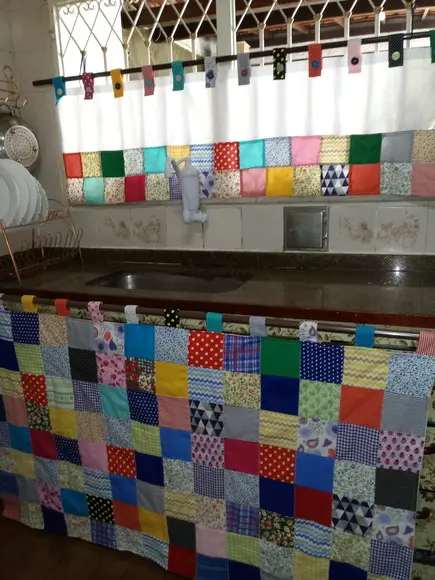 Cortina em Patchwork