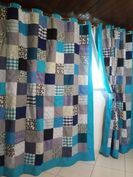 Cortina em Patchwork