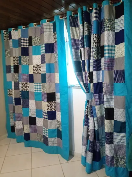 Cortina em Patchwork