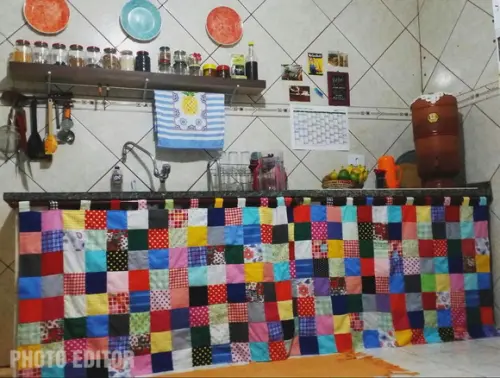 Cortina em Patchwork 2 Metros