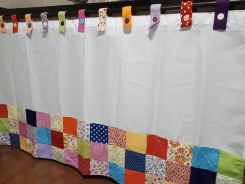 Cortina em Patchwork 2metros
