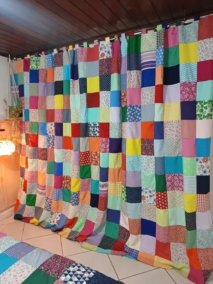 Cortina em Patchwork 6mts