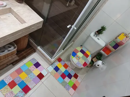 Jogo de Banheiro em Patchwork