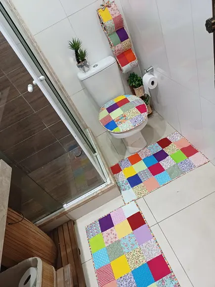 Jogo de Banheiro em Patchwork