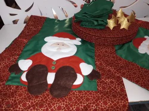 Kit Mesa Posta Natal 6 Lugares