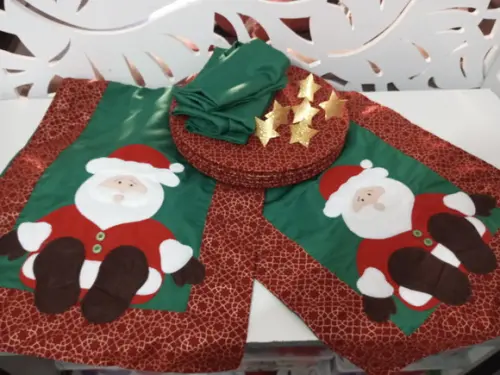 Kit Mesa Posta Natal 6 Lugares