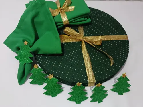 Sousplat Natal Kit 6 Lugares