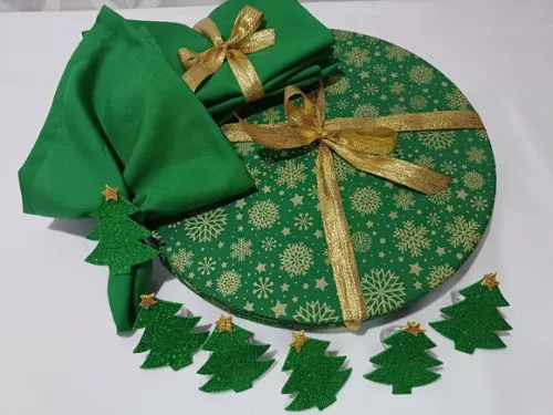Sousplat Natal Kit 6 Lugares