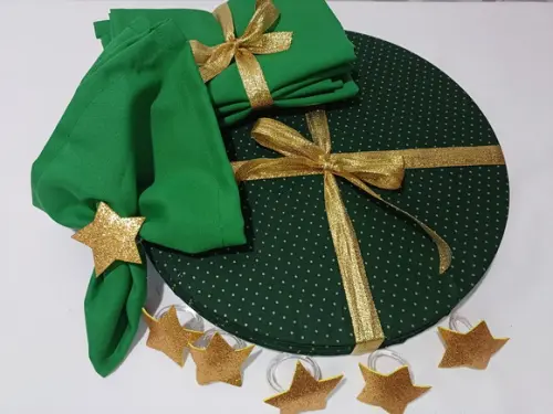 Sousplat Natal Kit 6 Lugares