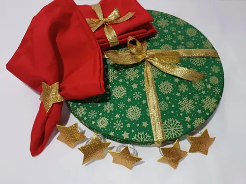 Sousplat Natal Kit 6 Lugares