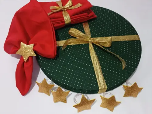 Sousplat Natal Kit 6 Lugares