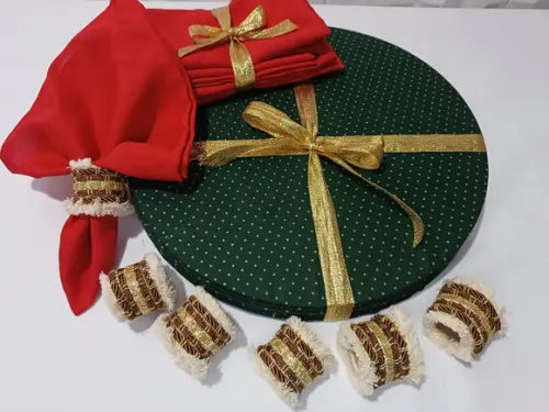 Sousplat Natal Kit 6 Lugares