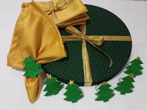 Sousplat Natal Kit 6 Lugares