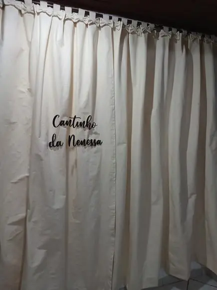 Cortina em Algodão Cru