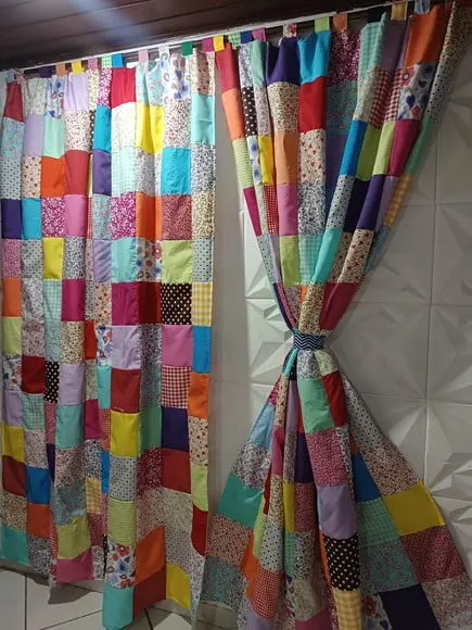 Cortina em Patchwork