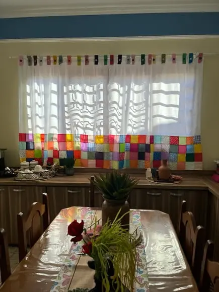 Cortina em Patchwork
