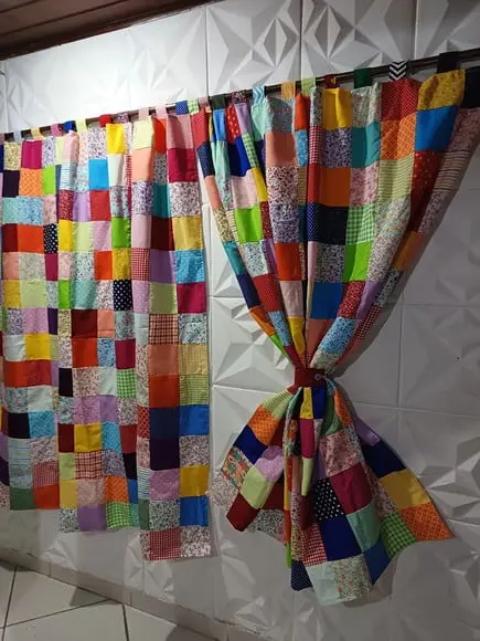 Cortina em Patchwork