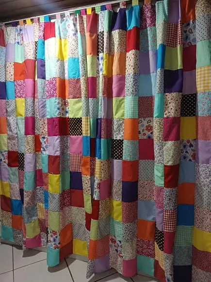 Cortina em Patchwork