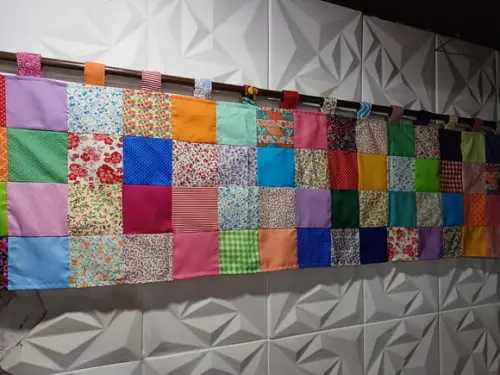 Cortina em Patchwork