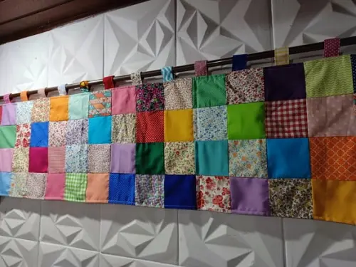 Cortina em Patchwork