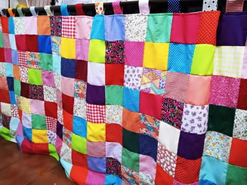 Cortina em Patchwork