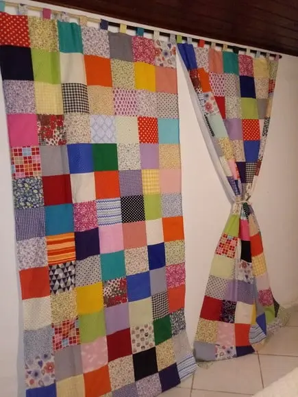 Cortina em Patchwork