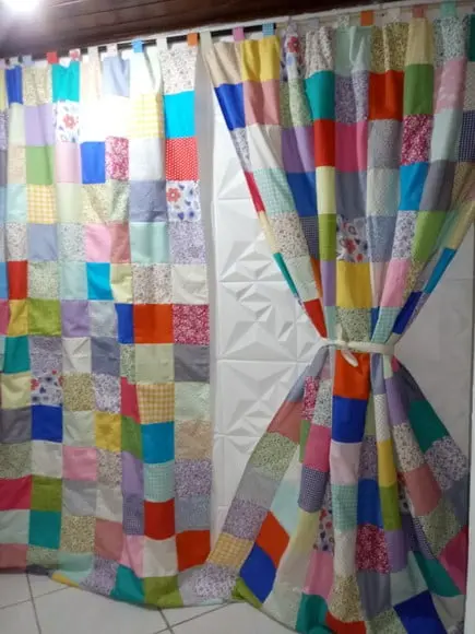 Cortina em Patchwork
