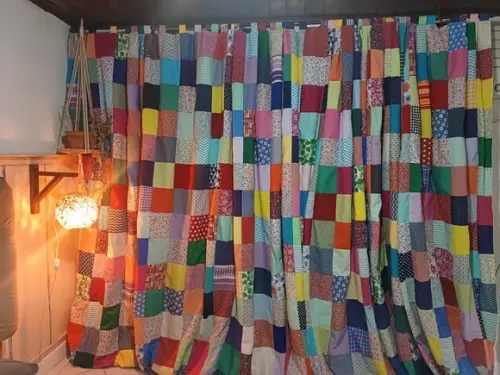 Cortina em Patchwork 4mts