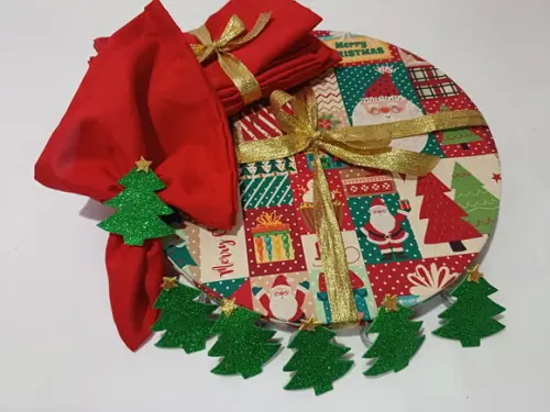 Sousplat Natal Kit 6 Lugares