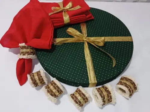 Sousplat Natal Kit 6 Lugares