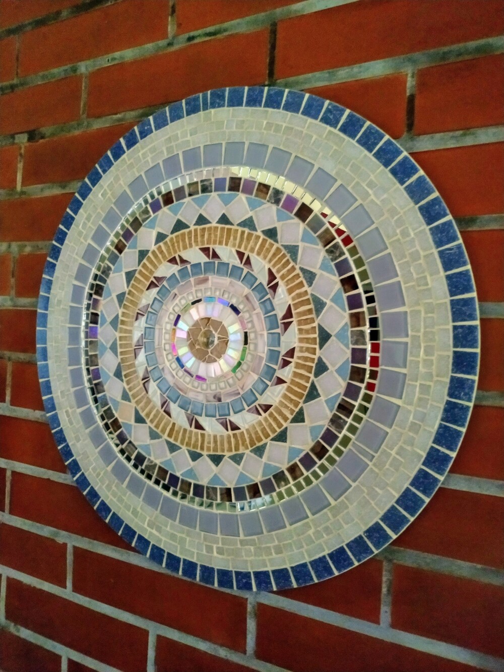 Mandala de Parede em Mosaico