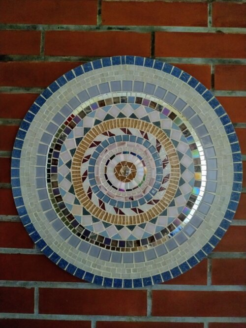 Mandala de Parede em Mosaico