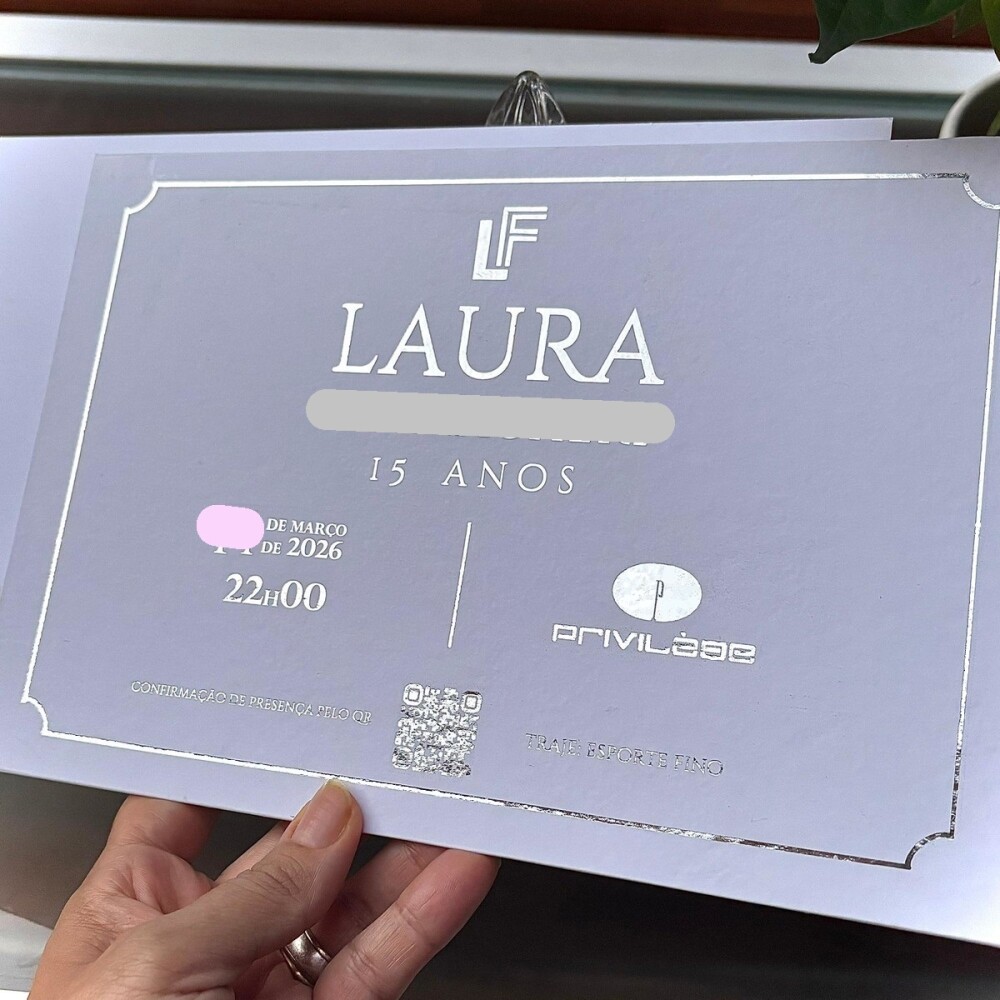 Convite de 15 Anos Floral