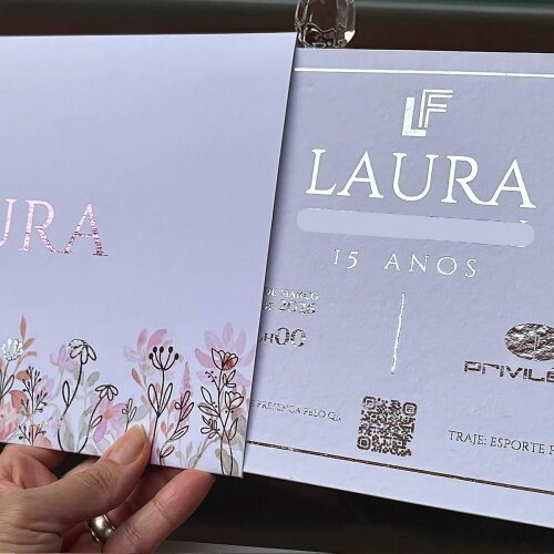 Convite de 15 Anos Floral