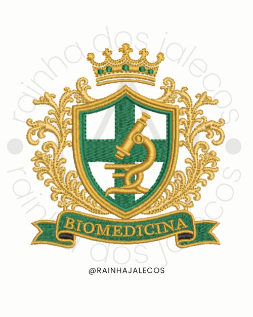 Matriz Brasão Biomedicina | Matriz para bordado computadorizado