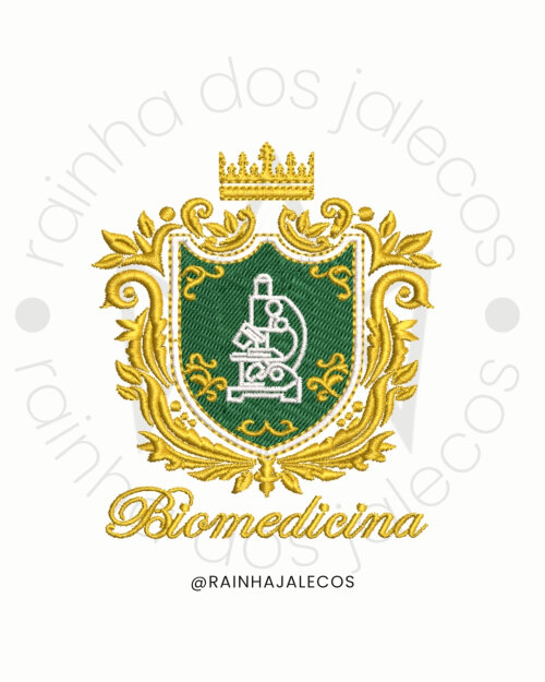 Matriz Brasão Biomedicina | Matriz para bordado computadorizado