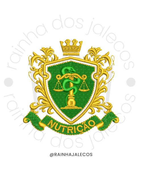 Matriz Brasão Nutrição | Matriz para bordado computadorizado