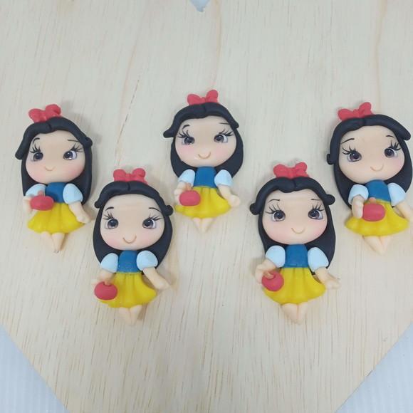 Aplique Branca de Neve de Biscuit para Lembrancinhas