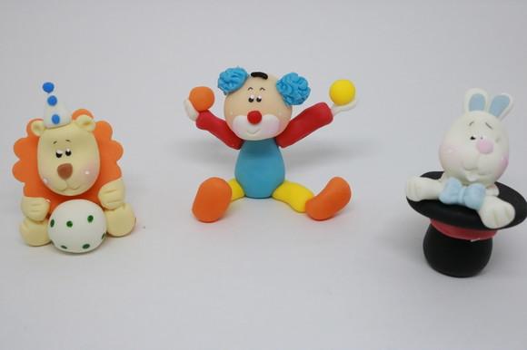 Aplique Circo de Biscuit para Lembrancinhas