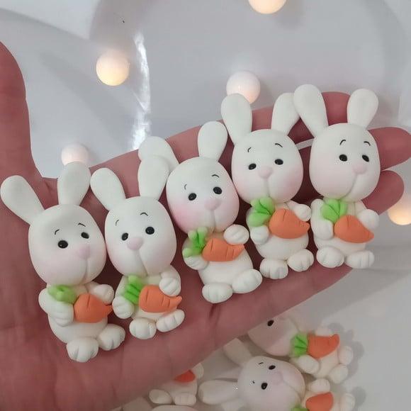 Aplique Coelhinho para Lembrancinhas de Páscoa com Dez