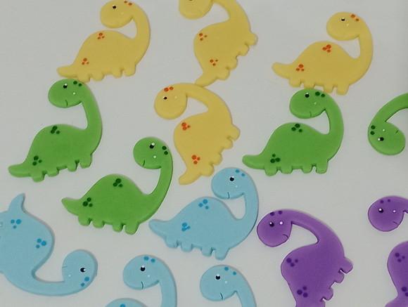 Aplique Dinossauro de Biscuit para Lembrancinhas