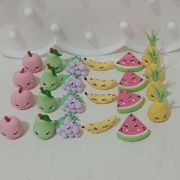 Aplique Frutinhas de Biscuit com Carinha