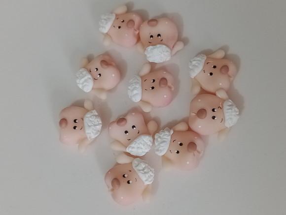 Aplique Ovelha de Biscuit para Lembrancinhas com Dez