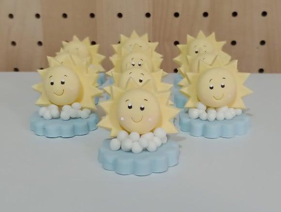 Aplique Primeira Volta ao Sol para Lembrancinhas de Biscuit