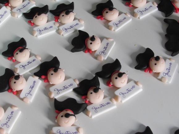 Aplique Pirata de Biscuit para Lembrancinhas com Nome