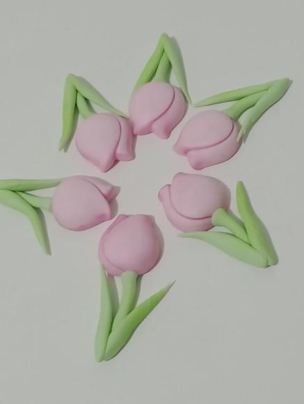 Aplique Tulipa de Biscuit para Lembrancinhas