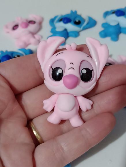 Aplique Stitch e Angel para Lembrancinhas