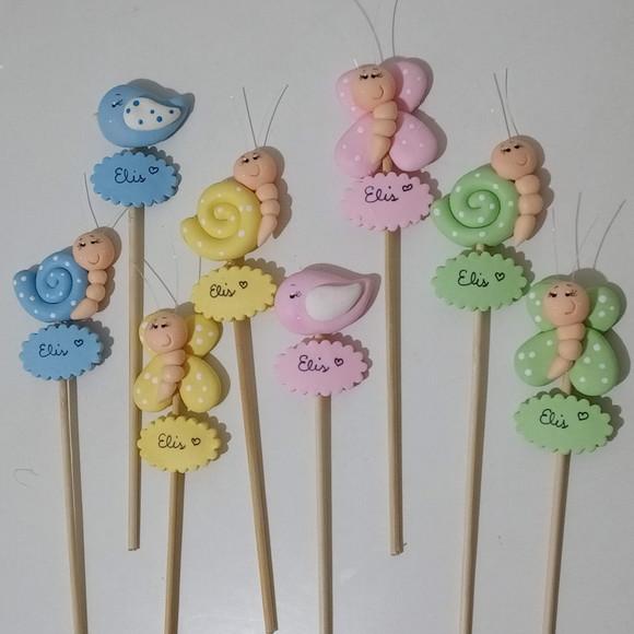 Bichinhos do Jardim no Palito com Nome