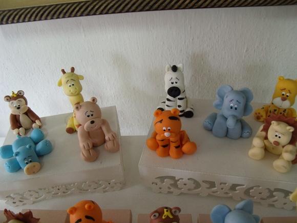 Bichinhos Safari Decorativos Oito Peças